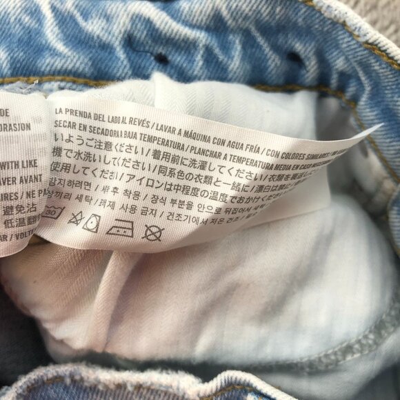 Abercrombie & Fitch Womens Jeans 26/2 90s Straight High Rise Distress Straight - Picture 15 of 16